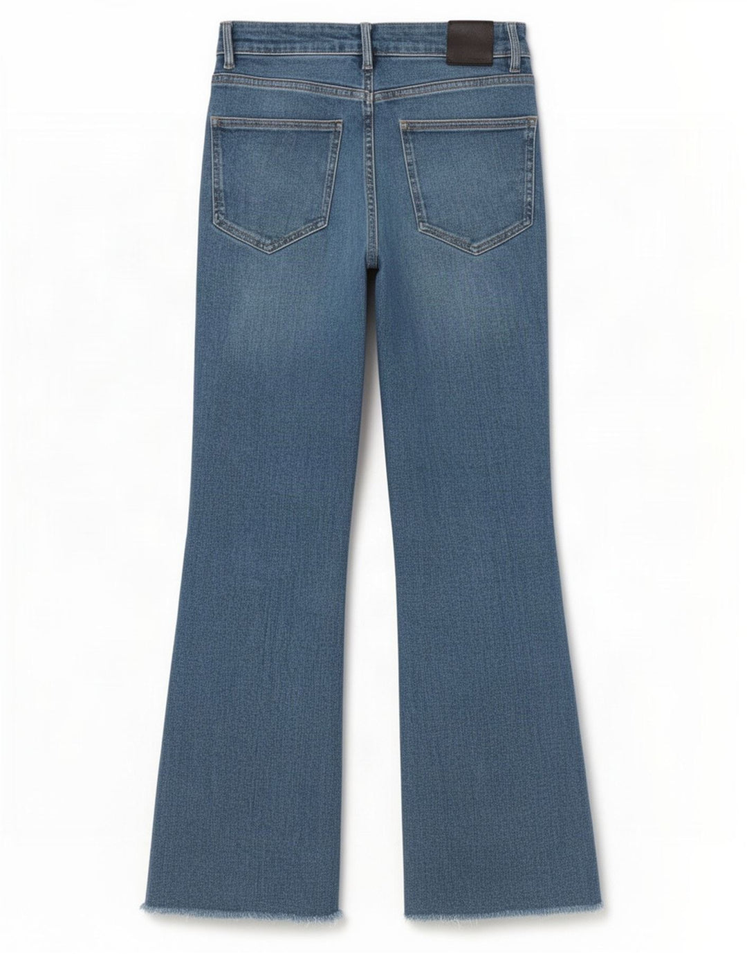 Massimo Dutti Damen Schlagjeans EU 38 Small W28 L29 Blaue Baumwolle