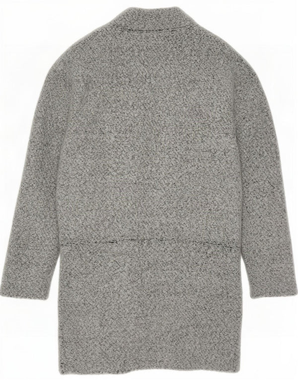 Marks & Spencer Damen Longline-Cardigan-Pullover UK 8 Small Grau Polyester