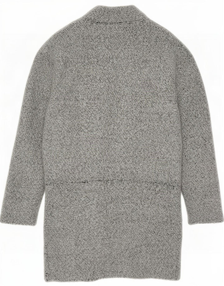Marks & Spencer Damen Longline-Cardigan-Pullover UK 8 Small Grau Polyester
