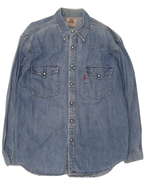 Levi's Herren-Jeanshemd, große blaue Baumwolle