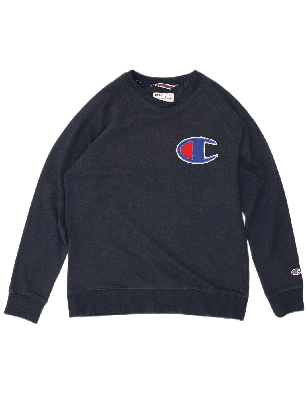 CHAMPION Herren-Sweatshirt mit Grafik, mittlere marineblaue Baumwolle