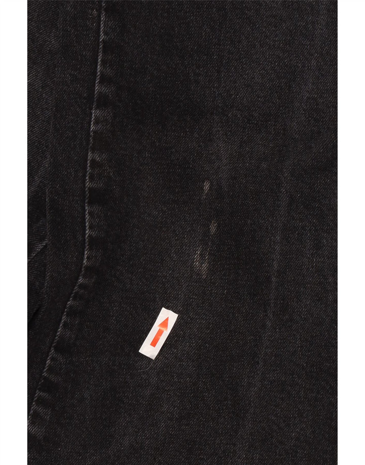Massimo Dutti Damen Bootcut Jeans EU 36 XS W26 L25 Schwarze Baumwolle