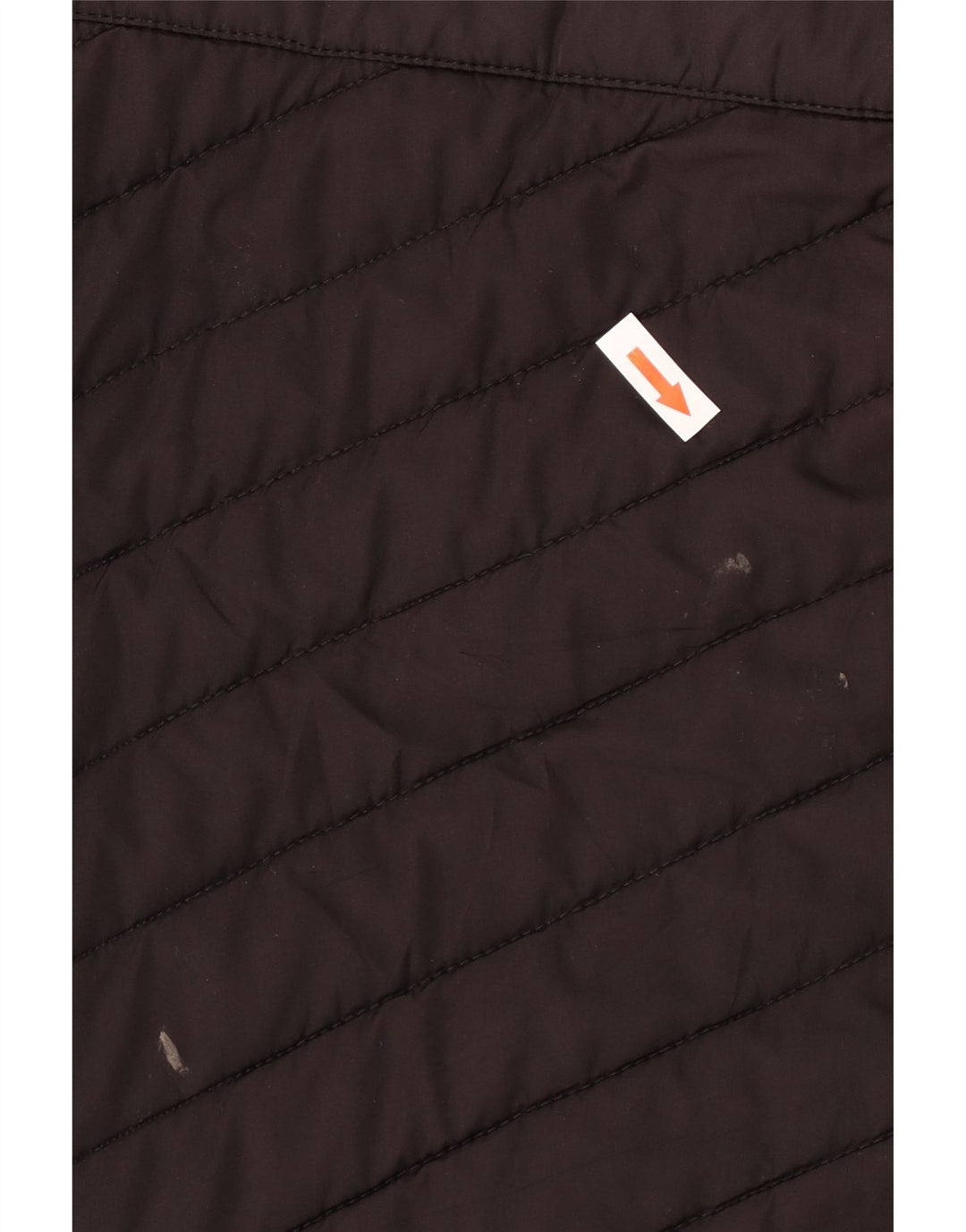 Diadora Wattierte Herrenjacke mit Kapuze, UK 42, XL, Schwarz, Polyester
