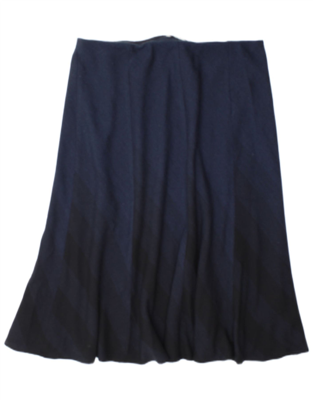 Marks & Spencer Damen A-Linienrock UK 16 Large W34 Marineblau kariert