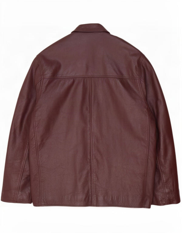 Route 66 Herren Lederjacke UK 40 Large Burgund