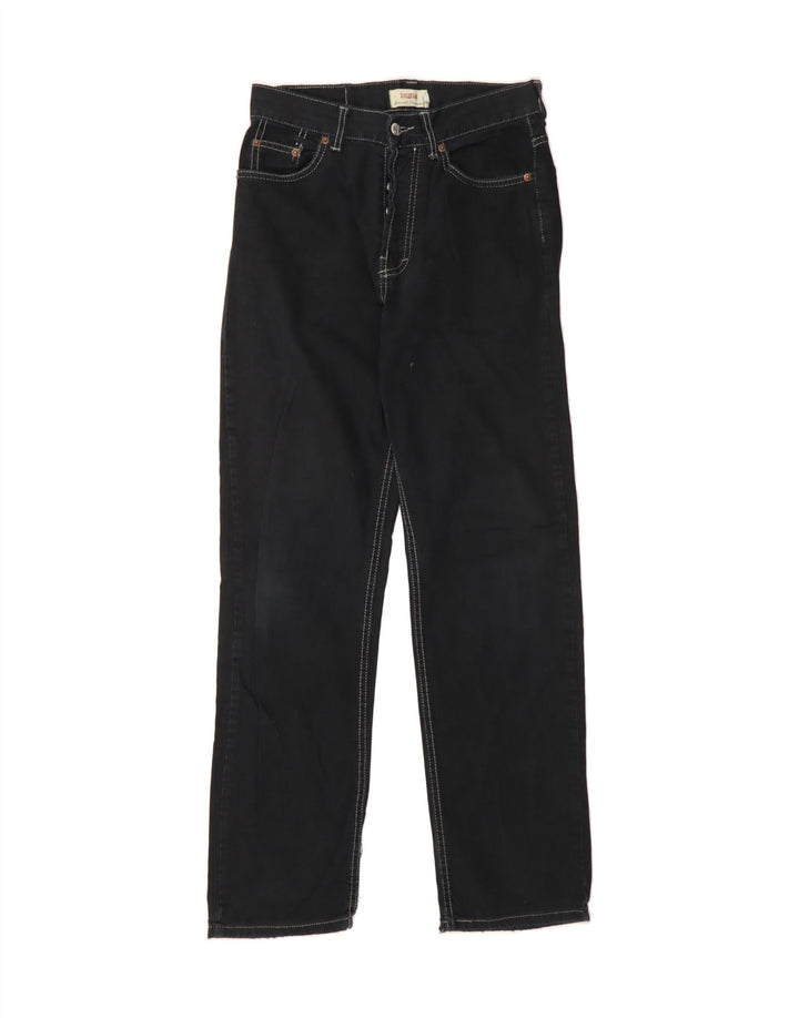 SISLEY Womens Straight Jeans W28 L30 Black Cotton Vintage Sisley and Second-Hand Sisley from Messina Hembry 