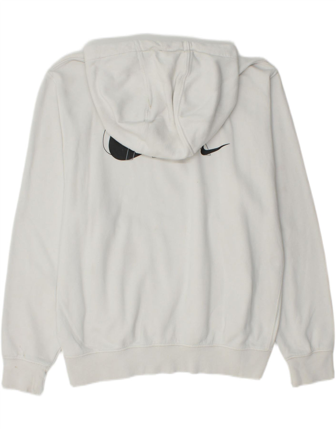 NIKE Herren-Kapuzenpullover mit Grafik, groß, aus weißer Baumwolle