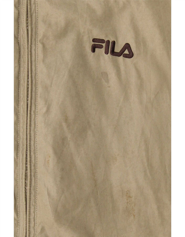 Fila Herren Regenjacke UK 40 Large Grau Polyester