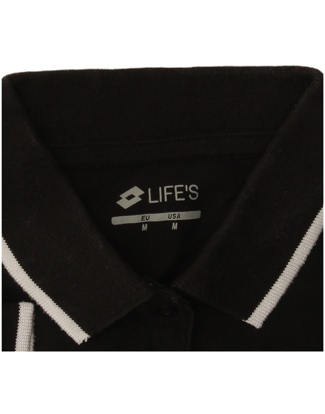 Lotto Damen Poloshirt UK 12 Medium Schwarz