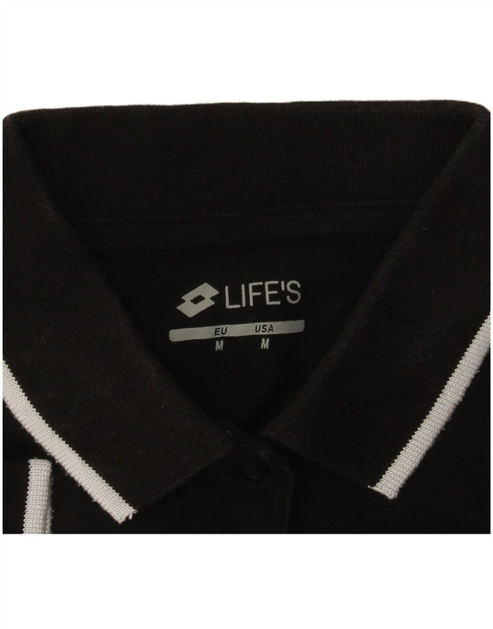 Lotto Damen Poloshirt UK 12 Medium Schwarz