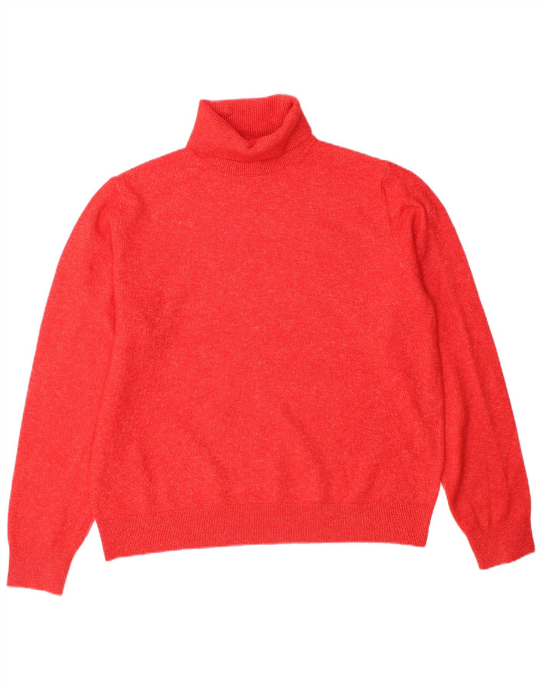 Marks & Spencer Rollkragenpullover für Damen, UK 14, Mittelorange