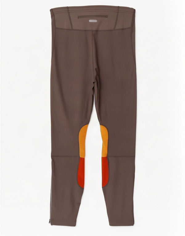 Nike Damen Dri Fit Leggings UK 39/41 Mittelgraues Colourblock-Polyester
