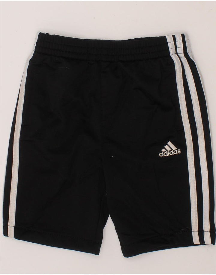 ADIDAS Boys Sport Shorts 4-5 Years  Black Polyester Vintage Adidas and Second-Hand Adidas from Messina Hembry 