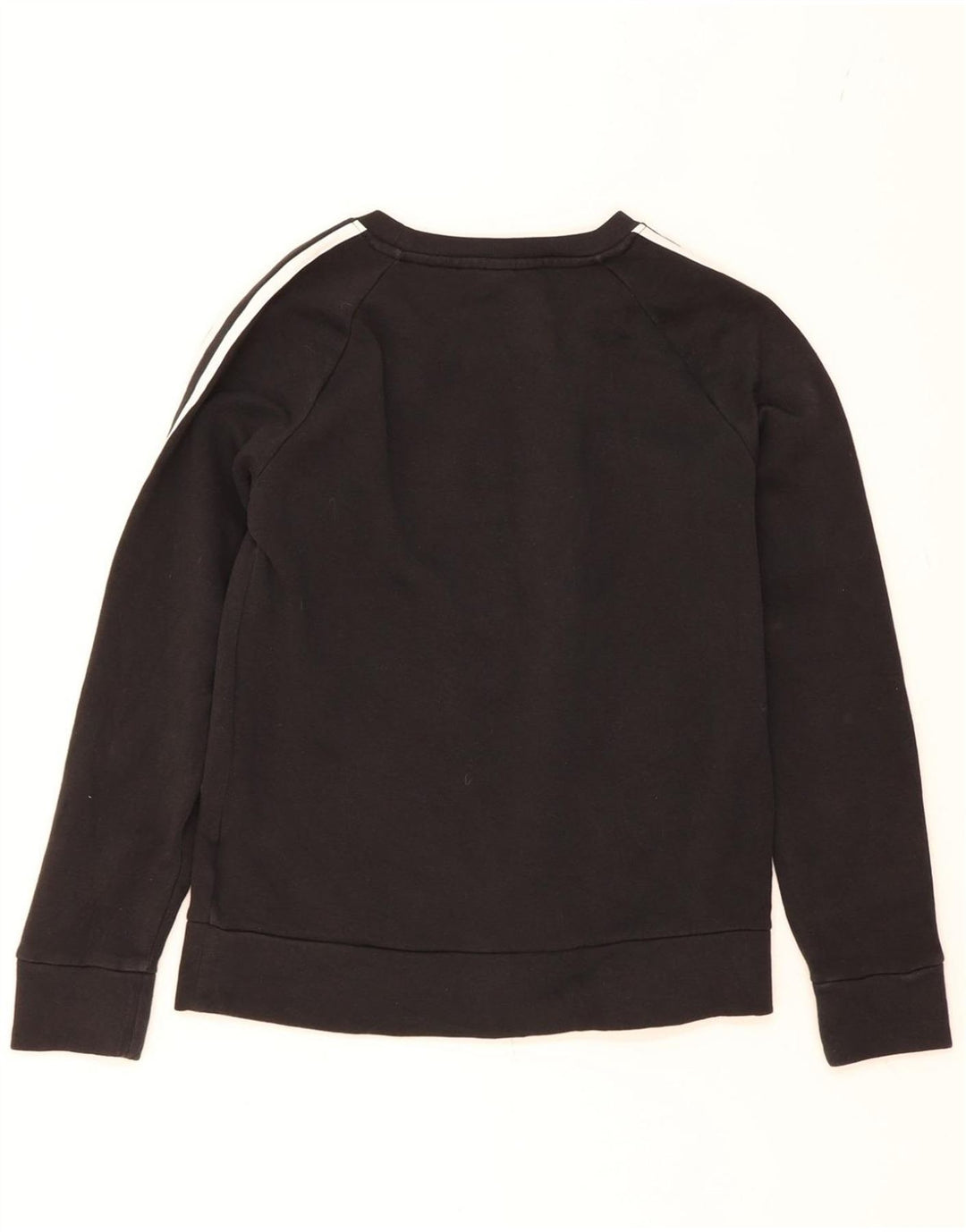 ADIDAS Womens Sweatshirt Jumper UK 12/14 Medium Black Cotton Vintage Adidas and Second-Hand Adidas from Messina Hembry 