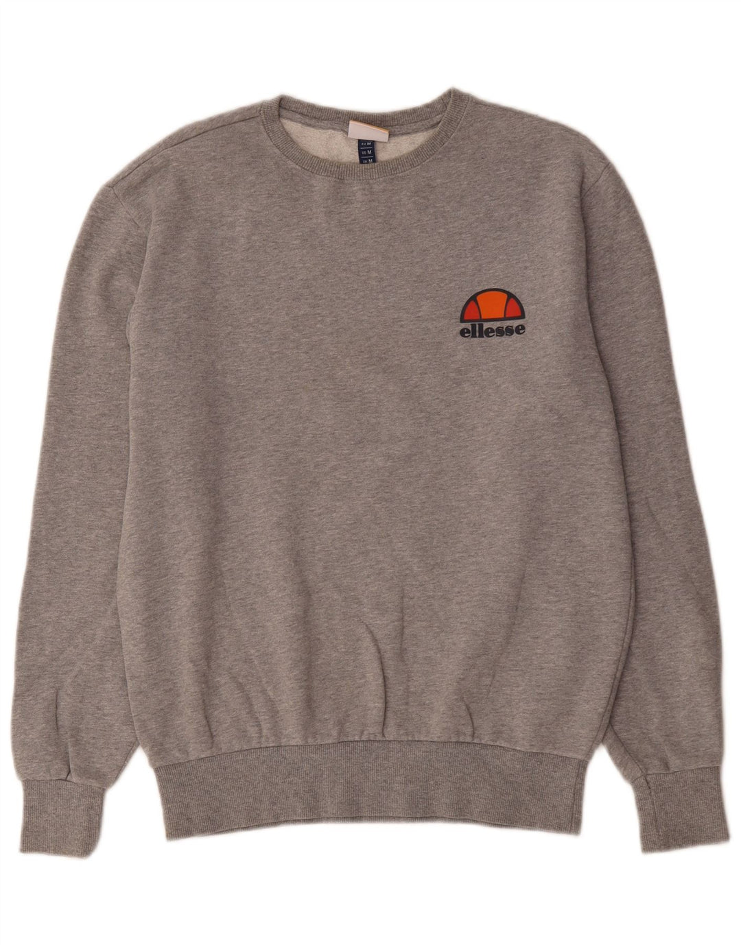 Ellesse Herren-Sweatshirt-Pullover aus mittelgrauer Baumwolle
