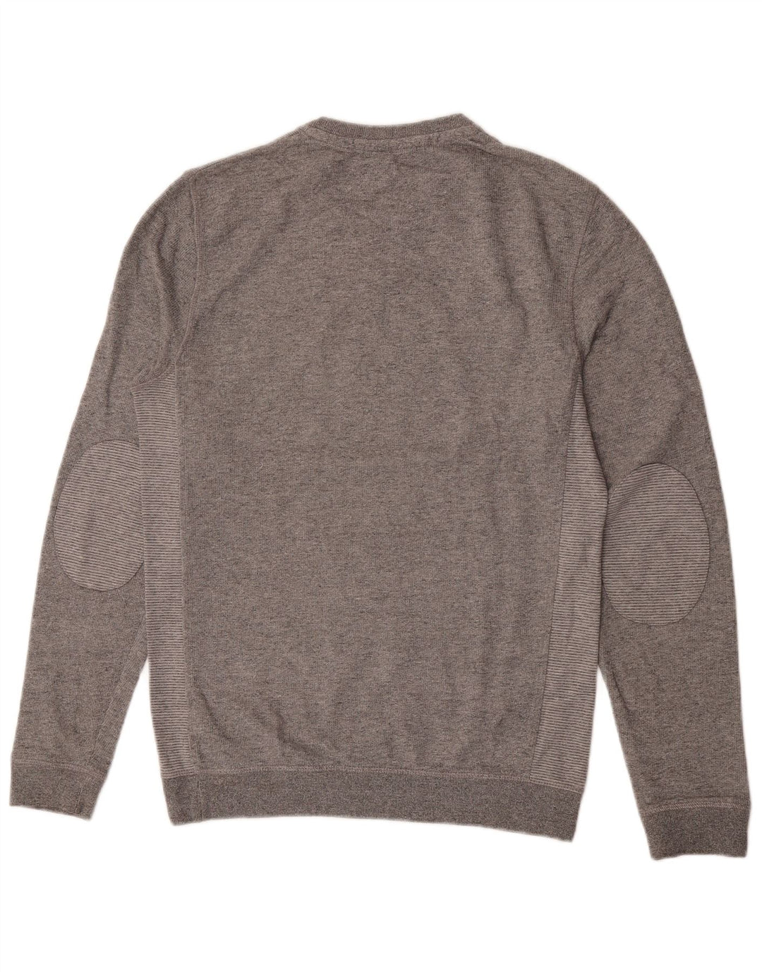 Ted Baker Herren-Sweatshirt-Pullover, Größe 2, klein, grau gefleckte Baumwolle