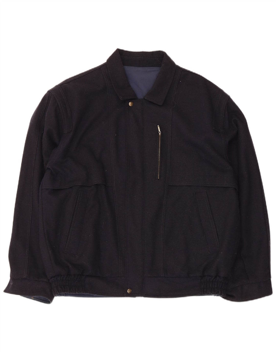 Vintage Herren Bomberjacke UK 42 XL Marineblau