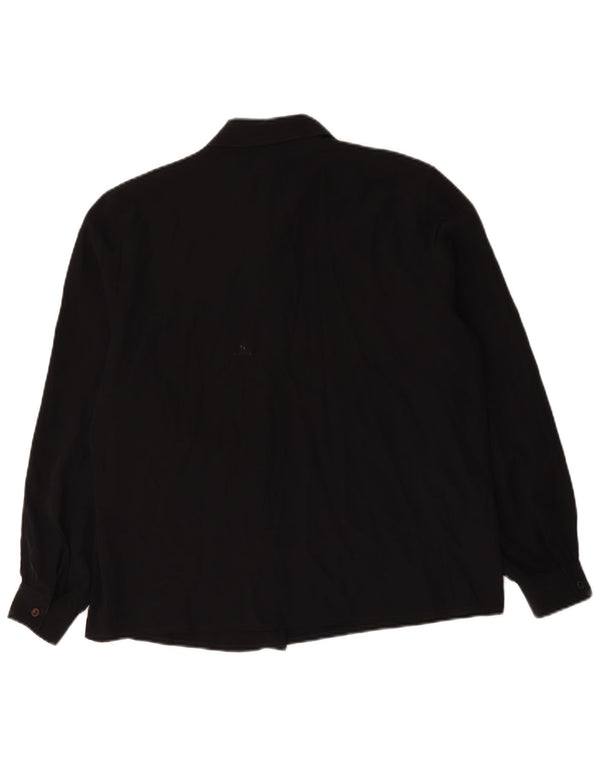 Primavera Firenze Damen Hemdbluse UK 18 XL Schwarz Polyester