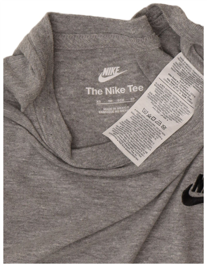 NIKE Herren T-Shirt Top XS Grau gefleckte Baumwolle