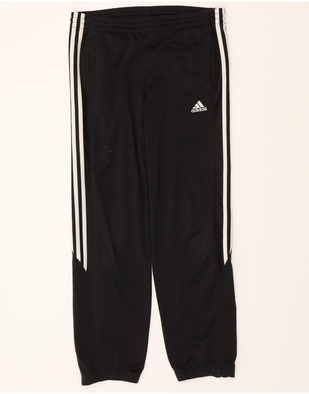 ADIDAS Jungen-Trainingshose, Jogginghose, 13–14 Jahre, schwarzes Polyester