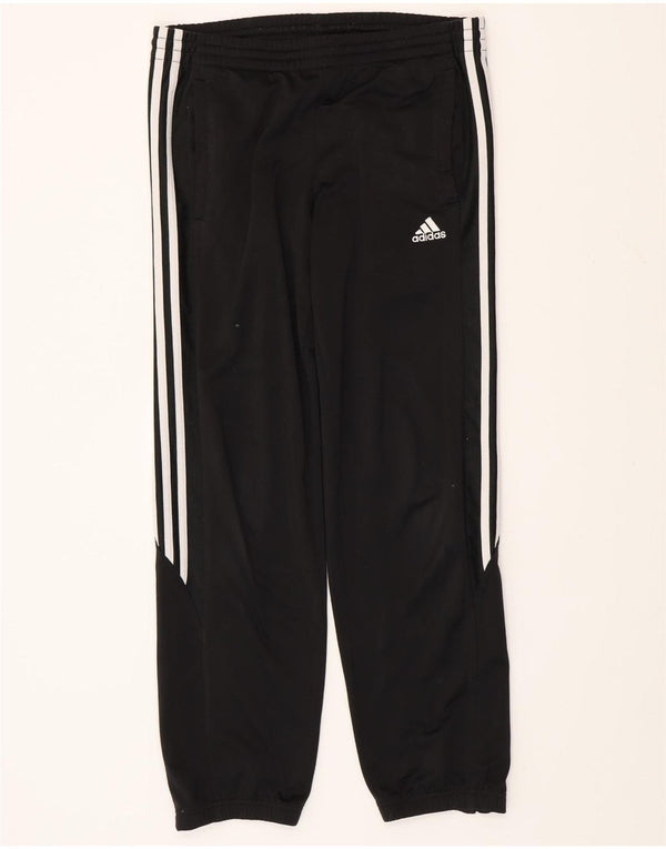 ADIDAS Jungen-Trainingshose, Jogginghose, 13–14 Jahre, schwarzes Polyester