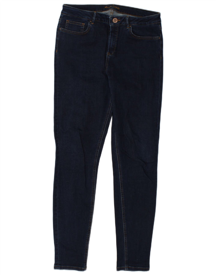 Massimo Dutti Damen Skinny Jeans EU 40 Medium W30 L29 Marineblau
