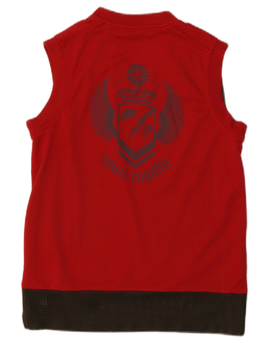 NIKE Boys Graphic Vest Top 10-11 Years Medium  Red Colourblock