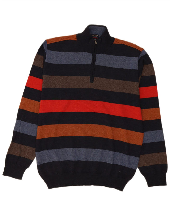 Paul & Shark Herren-Pullover „Yachting“ mit Reißverschluss am Hals, groß, mehrfarbig