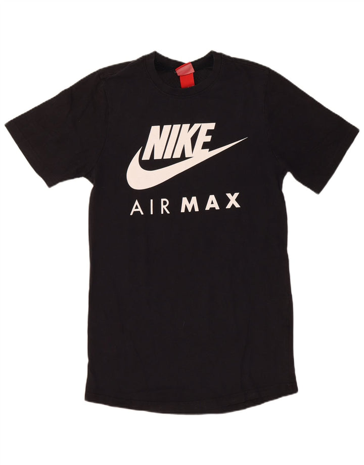 Nike Herren Air Max Graphic T-Shirt Top Small Schwarz Baumwolle