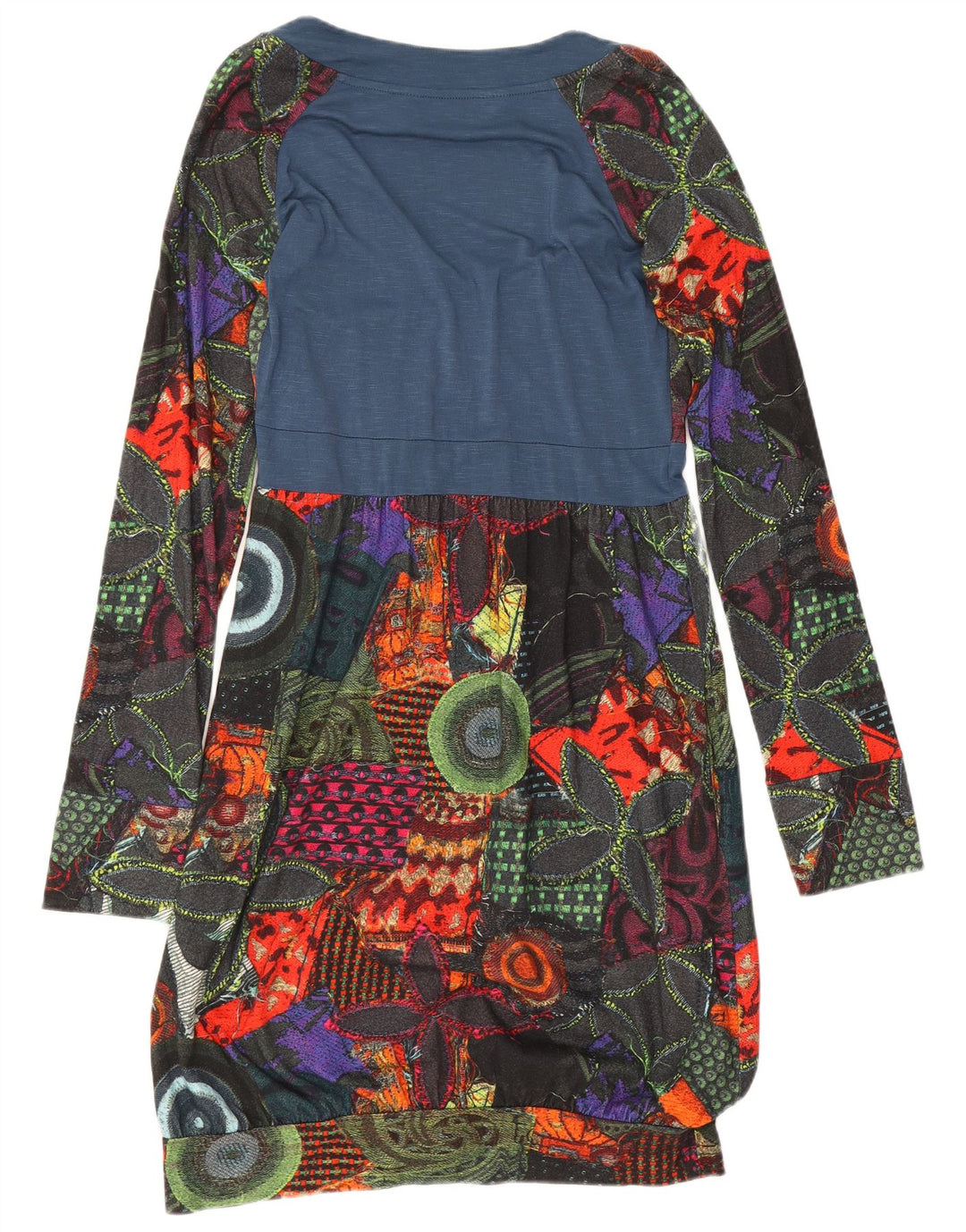 Desigual Damen Grafisches Etuikleid UK 12 Mittel Mehrfarbig Geometrisch