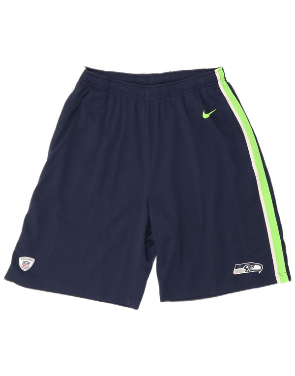 Nike Herren Seattle Seahawks Sportshorts, groß, Marineblau, Farbblock
