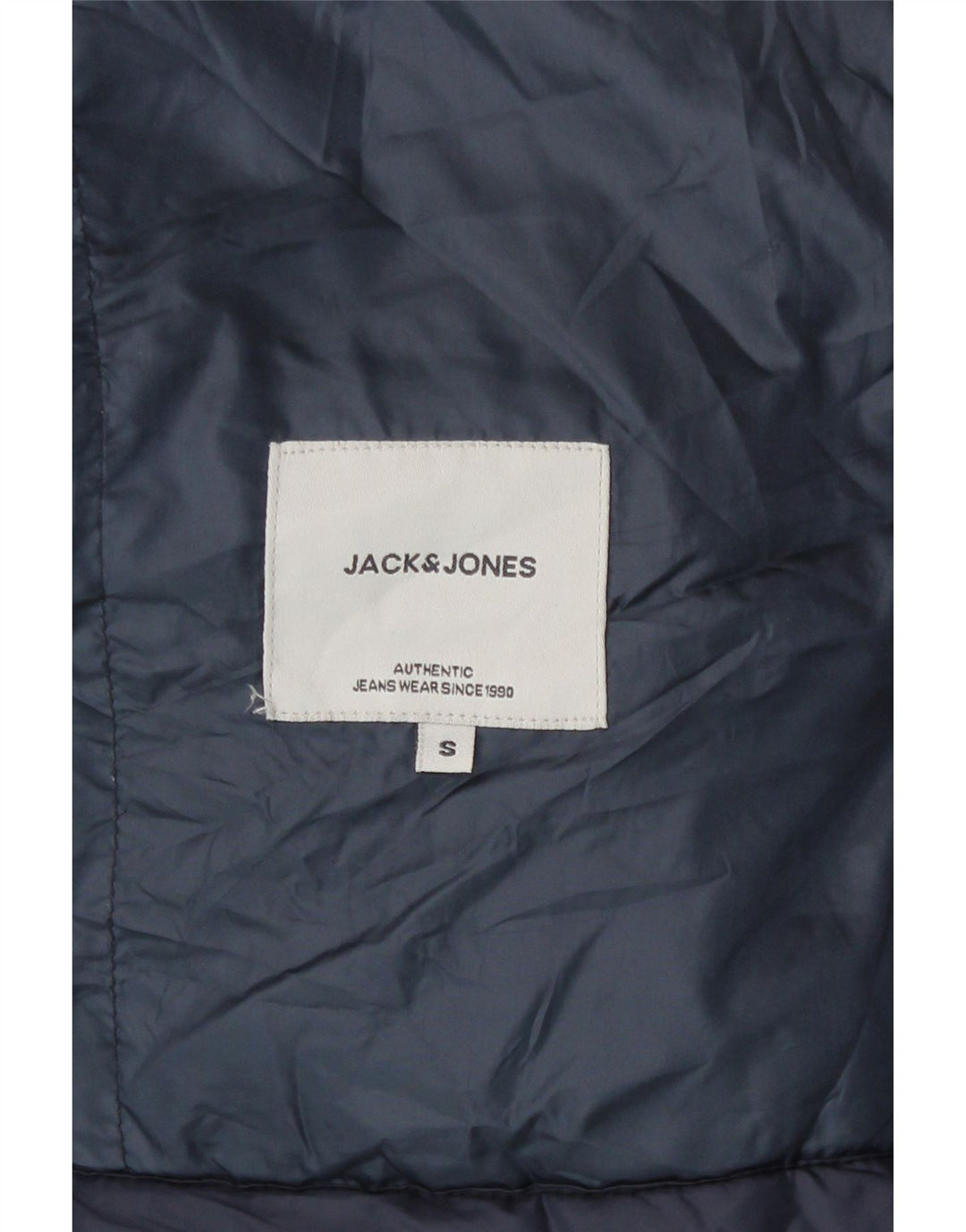 Jack & Jones Herren Wattierte Weste UK 36 Small Marineblau