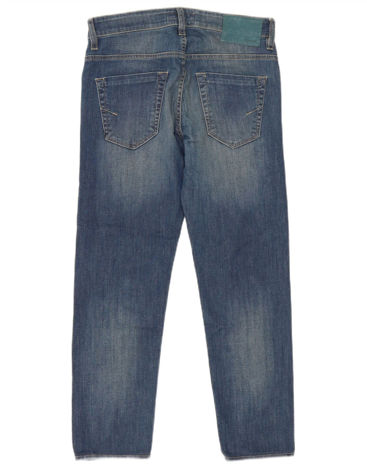 SIVIGLIA Kurz geschnittene Damenjeans W30 L26 Blaue Baumwolle