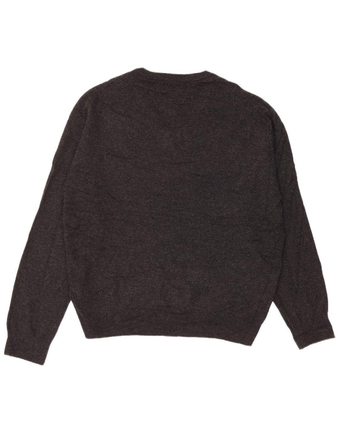Marks & Spencer Herren-Pullover, reguläre Passform, V-Ausschnitt, große schwarze Wolle