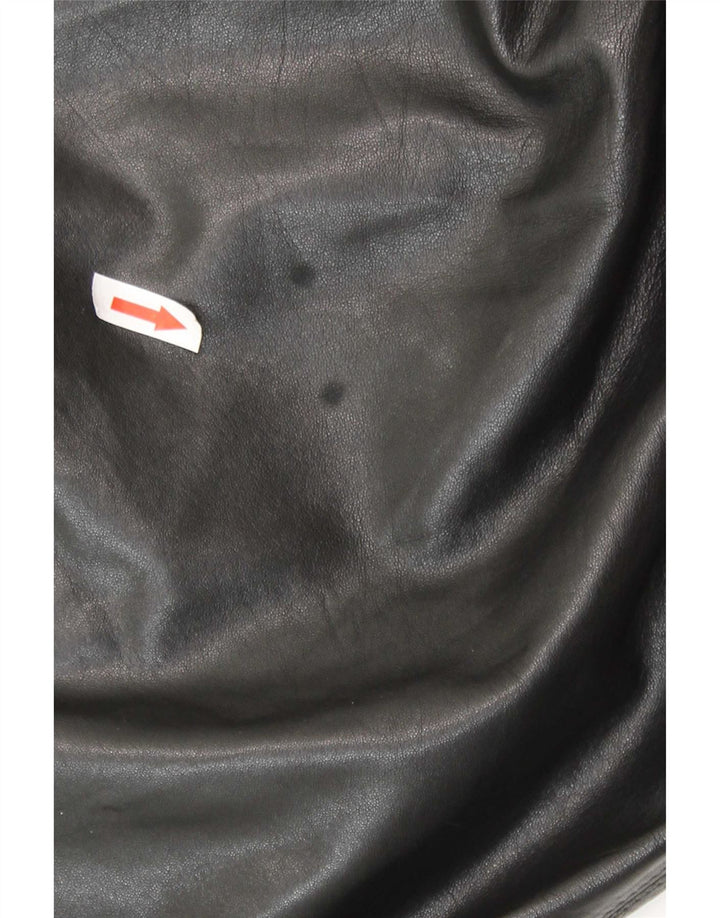Lamatta Herren Lederjacke IT 52 XL Schwarz
