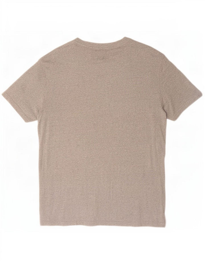 Tommy Hilfiger Herren-T-Shirt mit Grafik, mittelgraue Baumwolle
