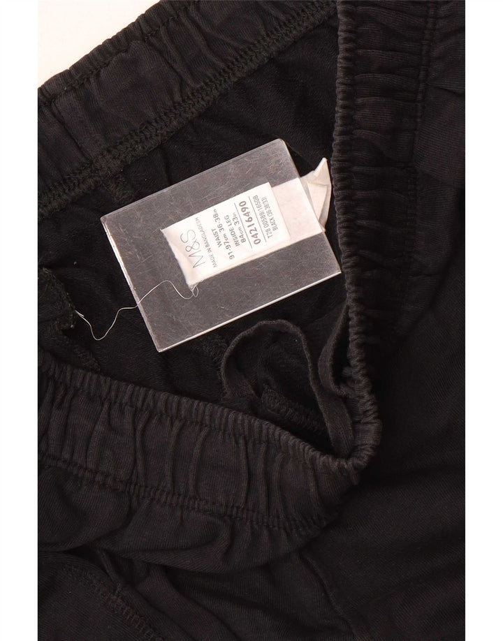 Marks & Spencer Herren-Trainingshose, große schwarze Baumwolle