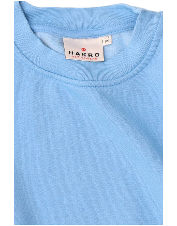 Hakro Herren-Sweatshirt-Pullover aus mittelblauer Baumwolle