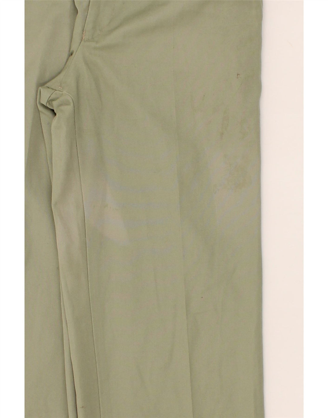 ST. BERNARD Mens Straight Chino Trousers W28 L32 Green Polyester Vintage St. Bernard and Second-Hand St. Bernard from Messina Hembry 