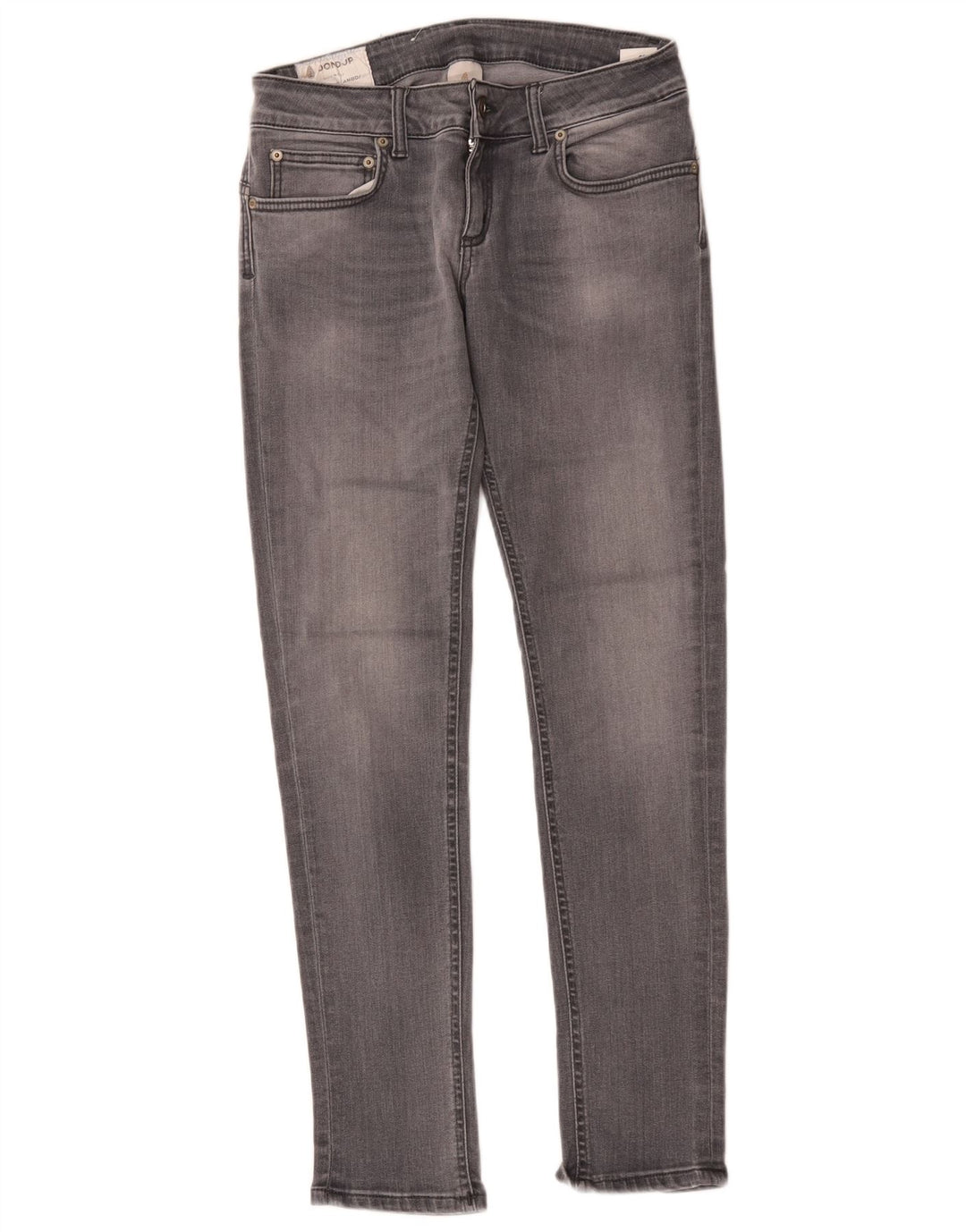 Dondup Damen Slim Jeans W28 L29 Graue Baumwolle