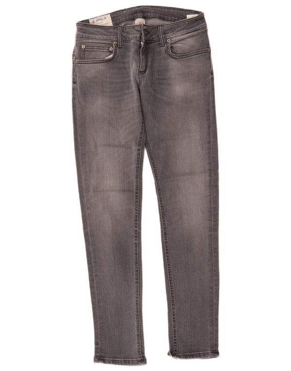 Dondup Damen Slim Jeans W28 L29 Graue Baumwolle
