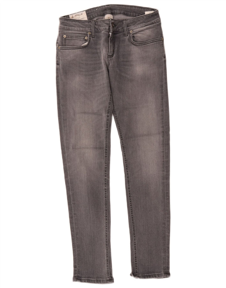 Dondup Damen Slim Jeans W28 L29 Graue Baumwolle