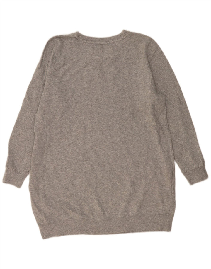 CALVIN KLEIN JEANS Womens Oversized Sweatshirt Jumper UK 18 XL Grey Vintage Calvin Klein Jeans and Second-Hand Calvin Klein Jeans from Messina Hembry 