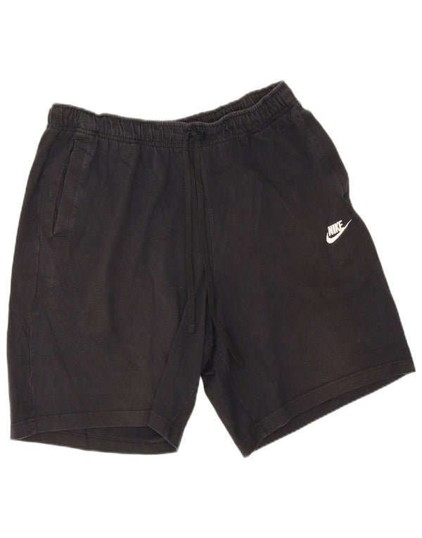 Nike Herren-Sportshorts, groß, aus schwarzer Baumwolle