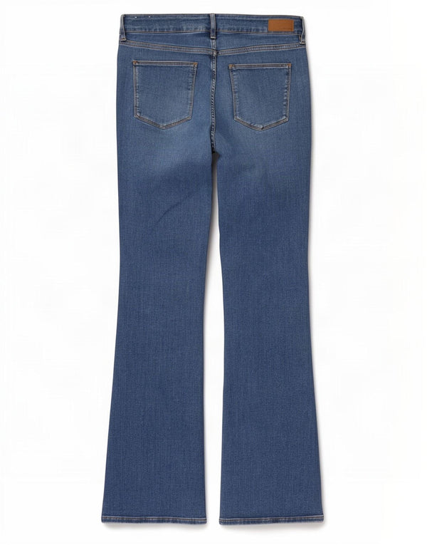 Fat Face Damen Brooke Bootcut Jeans UK 12 Medium W30 L31 Blaue Baumwolle
