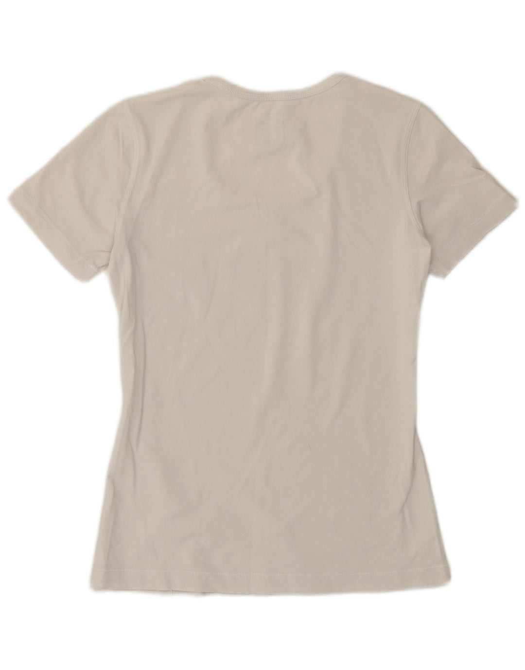 Champion Damen Grafik-T-Shirt-Oberteil UK 12 Medium Weiß