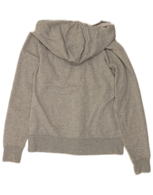 Gap Womens Graphic Zip Hoodie Sweater UK 8 Small Grau meliert