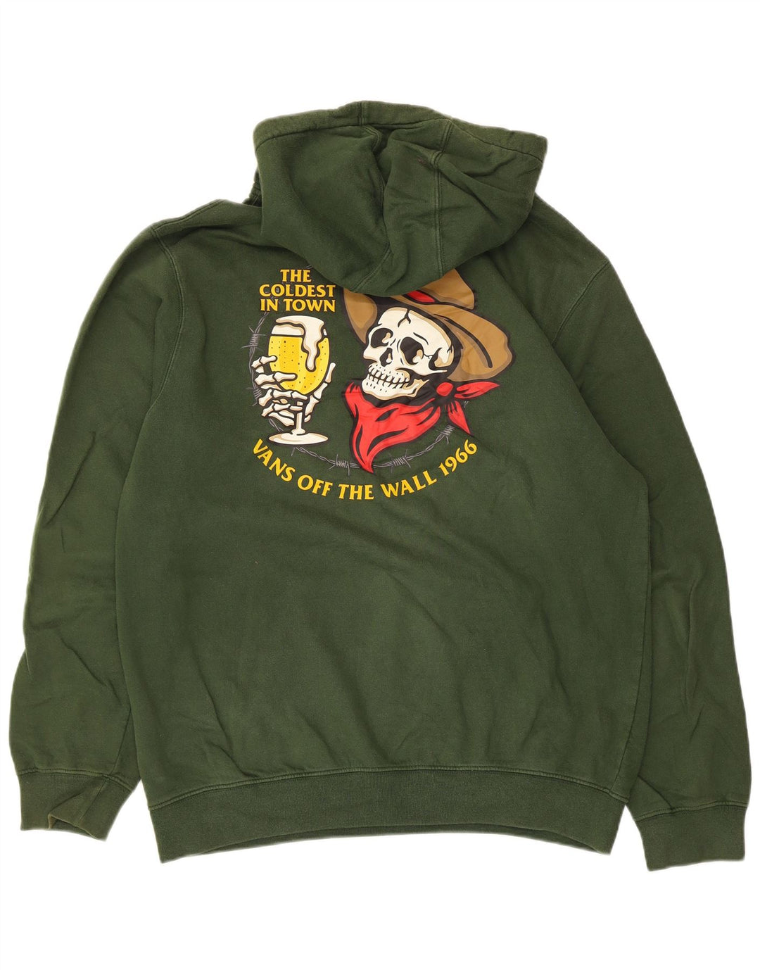 Vans Herren-Kapuzenpullover mit Grafik, mittelgrüne Baumwolle