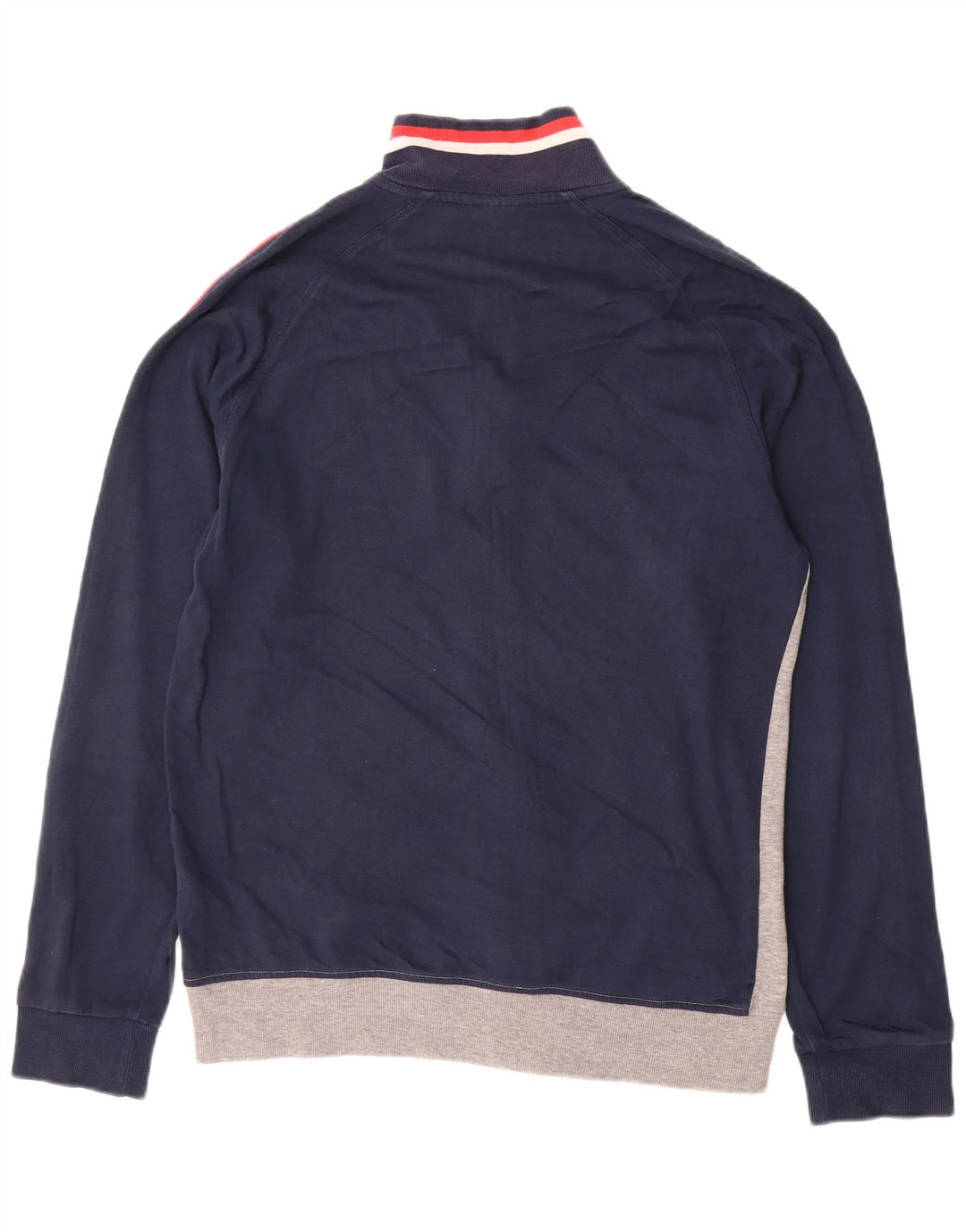 Diadora Herren-Retro-Trainingsanzug-Oberteil, Jacke, groß, Marineblau, Farbblock
