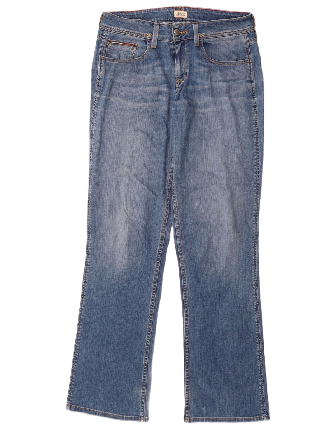 TOMMY HILFIGER Damen Bootcut Jeans W31 L34 Blaue Baumwolle